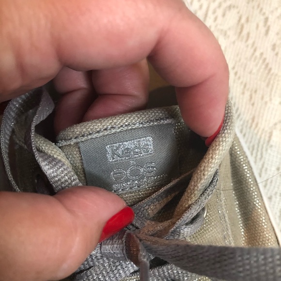 Keds X EOS metallic lace up sneakers - Picture 4 of 10